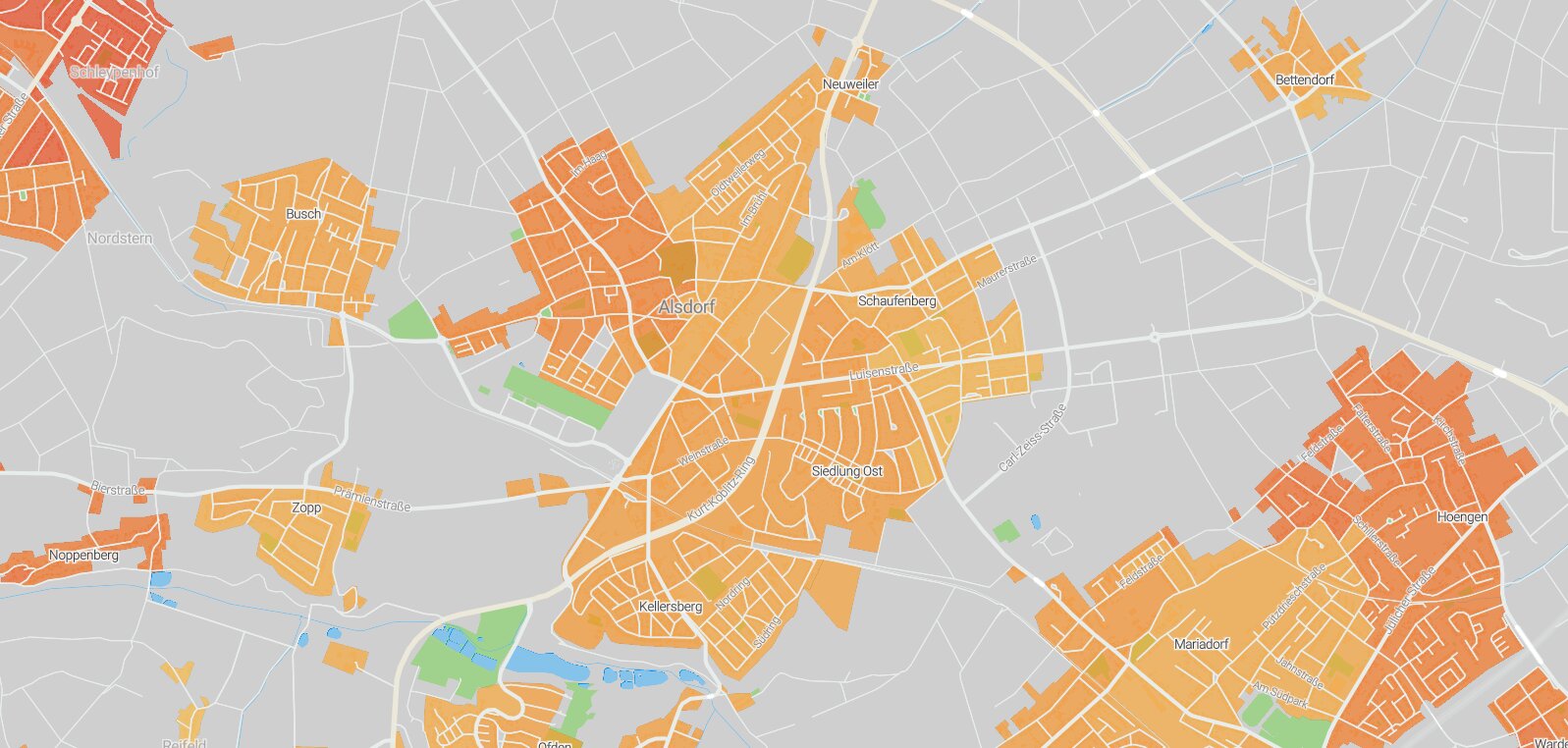 Mietspiegel Alsdorf 2025