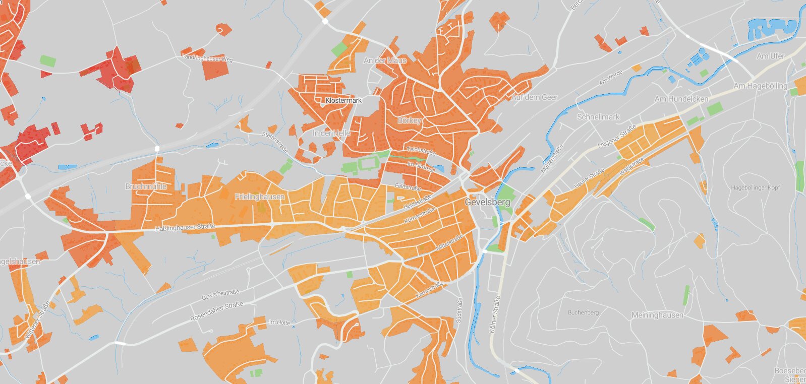 Mietspiegel Gevelsberg 2025
