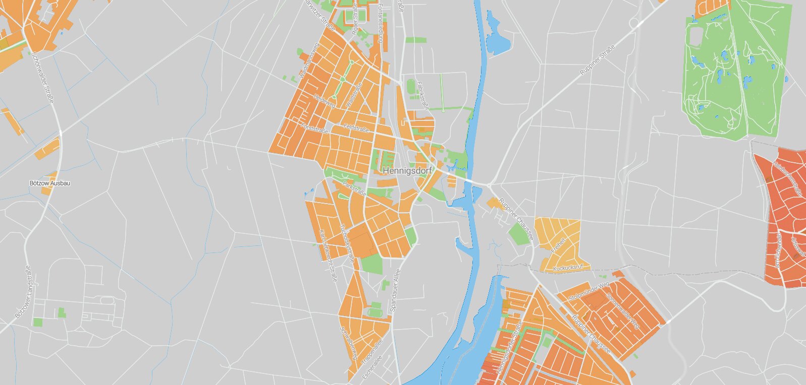 Mietspiegel Hennigsdorf 2025